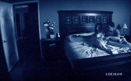 Katie Featherston and Micah Sloat in the first Paranormal Activity film.