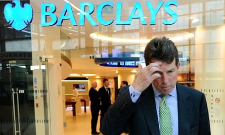 Bob Diamond outside Barclays HQ