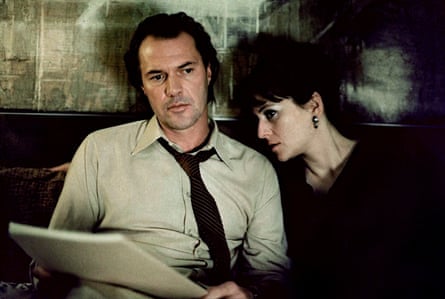 Paranoia … Sebastian Koch and Martina Gedeck in 2006 film The Lives of Others.