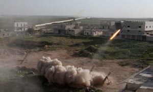 Syrian rebels fire on an Aleppo neighbourhood controlled by the Kurdish PYD.