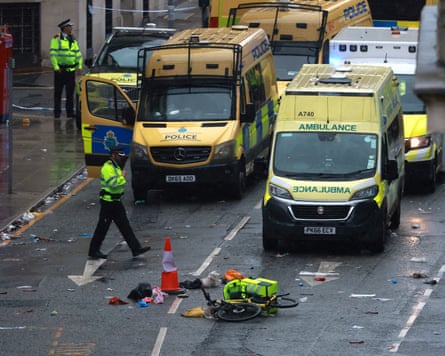Emergency services at the scene