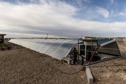 The Wakpamni Lake CommunityIs underground greenhouse is about the same size as the outside garden and can operate year-round.