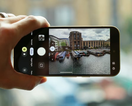 The camera app on the Google Pixel 10.