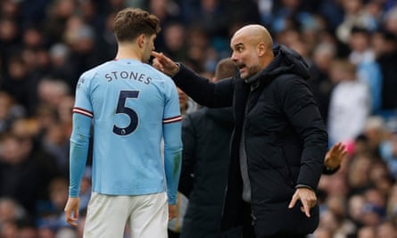 Stones takes instructions from his manager.