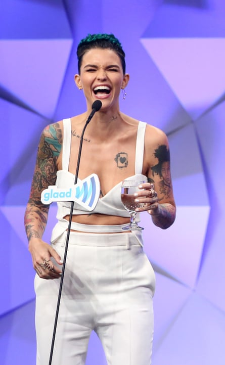 Ruby Rose in 2016 at the 27th Annual Glaad media awards in LA