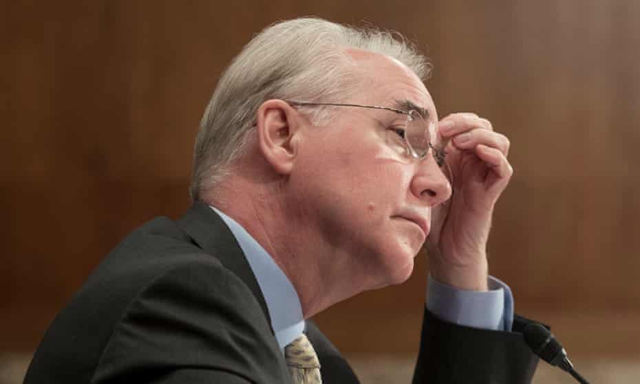 The White House said Tom Price offered his resignation and Trump accepted it.