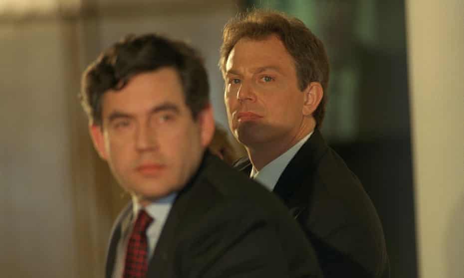 Gordon Brown, left, and Tony Blair during the 1997 election campaign.