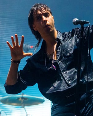 Julian Casablancas performs.