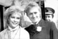 Adrian Edmondson with Jennifer Saunders after their wedding in 1985