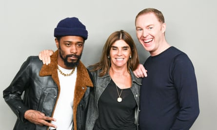 Lakeith Stanfield, Carine Roitfeld and Stuart Vevers.