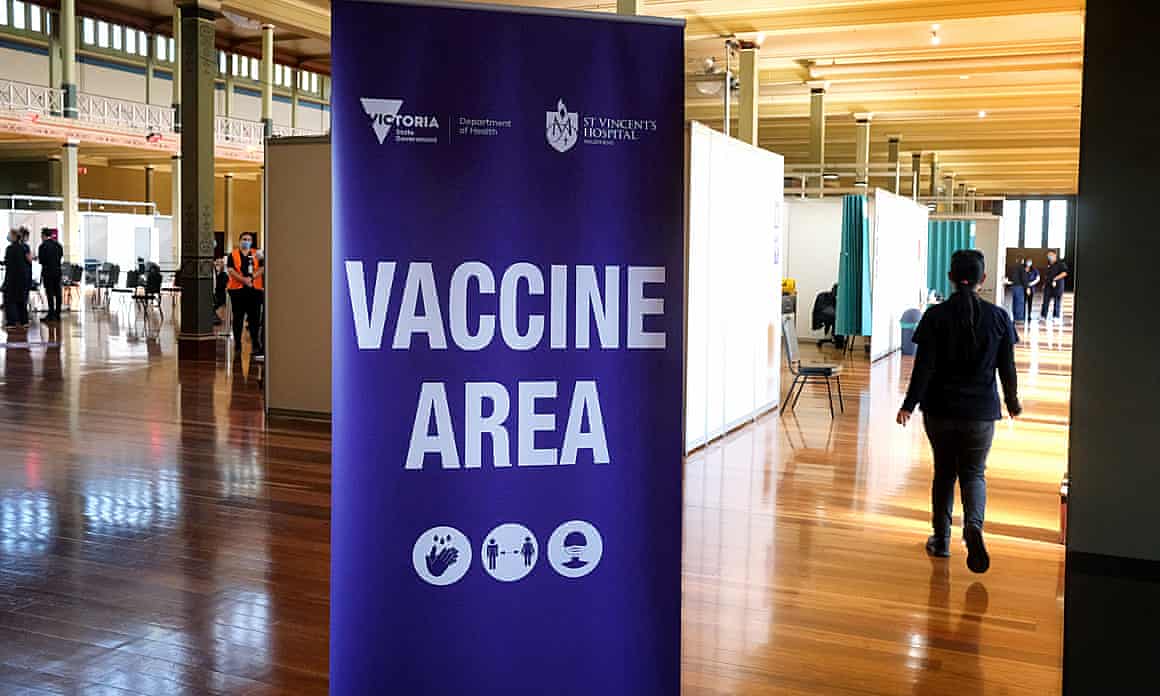 A mass vaccination hub