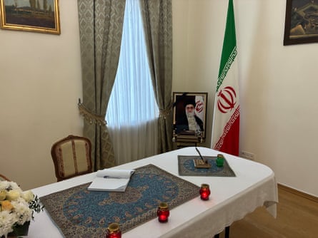 The Iranian embassy in Kyiv.