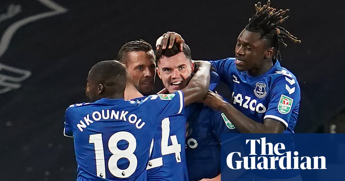 Everton Gain A Head Start From Michael Keane As They Ease Past Salford Football The Guardian
