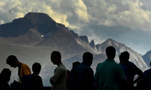 What you don’t want to see this summer. Visitors at Rocky Mountain National Park in Colorado in 2018.