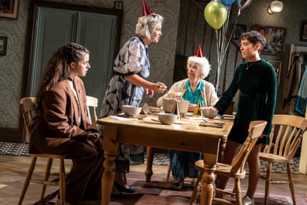 Muireann Ní Fhaogáin, Andrea Irvine, Julia Dearden and Caoimhe Farren in Consumed.