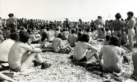 Fans at the Isle of Wight festival in 1970.