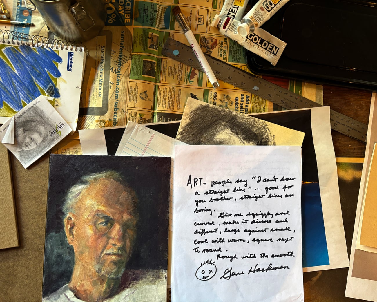 ‘Era una persona bastante reservada’: una extensa subasta muestra a Gene Hackman como actor y artista. ‘Era una persona bastante reservada’: una extensa subasta muestra a Gene Hackman como actor y artista.