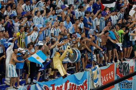 The Argentina fans are loving this.
