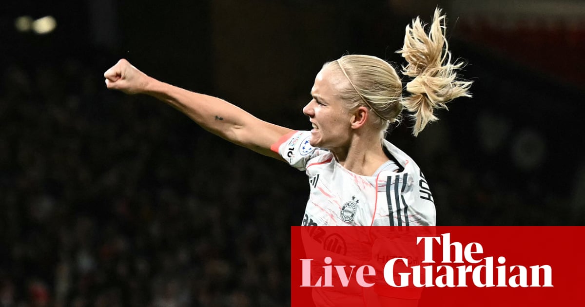 Manchester United v Bayern Munich: Women’s Champions League quarter-final, first leg – live