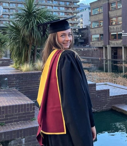 Lucy O’Brien at her master’s graduation