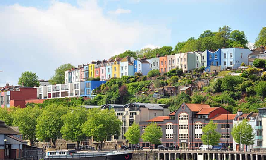 Houses overlooking Bristol harbour.
