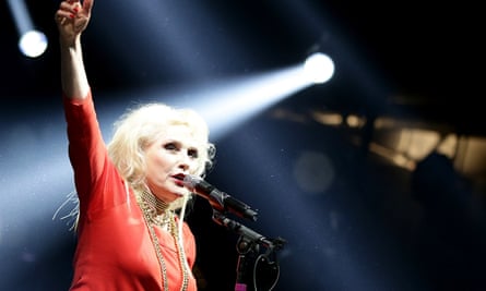 Debbie Harry at the NME Awards in 2014, no car insurance salesmen in sight.