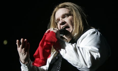 Rock star Meat Loaf appears on stage in Hamburg,  Germany, 12 June 2007. 