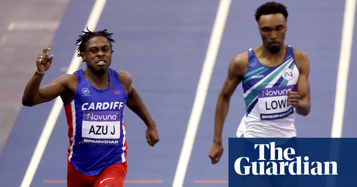 Jeremiah Azu completes surprise sprint double at UK indoor championships