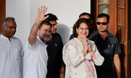 Rahul Gandhi with his sister Priyanka Gandhi Vadra