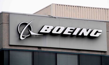 Boeing logo on a building