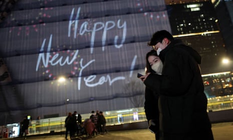 New Year’s eve celebrations in central Seoul.