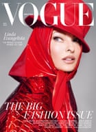 Linda Evangelista on the September 2022 cover of British Vogue.