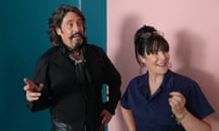 Some things never change ... Laurence Llewelyn-Bowen and Anna Richardson mid-makeover.