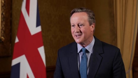David Cameron gives first interview as UK foreign secretary – video