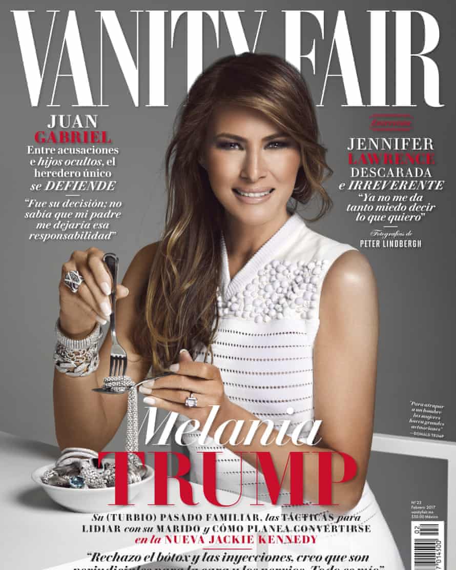 Melania Trump on the cover of Vanity Fair Mexico.