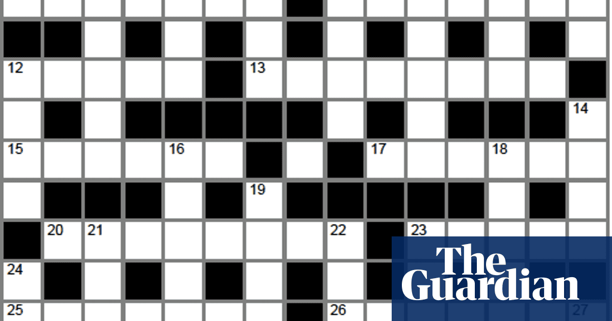 Genius crossword No 171 Crosswords The Guardian