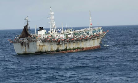 A Chinese fishing boat in the Pacific