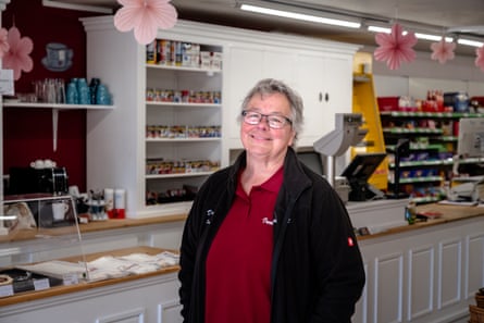 Irmtraut Ehtechame in the shop.