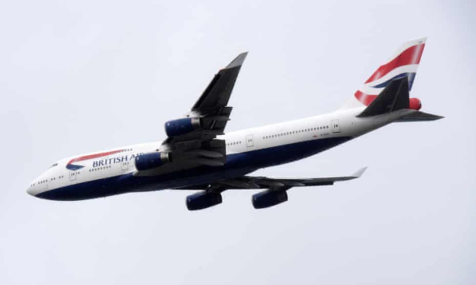 A British Airways Boeing 747 aircraft
