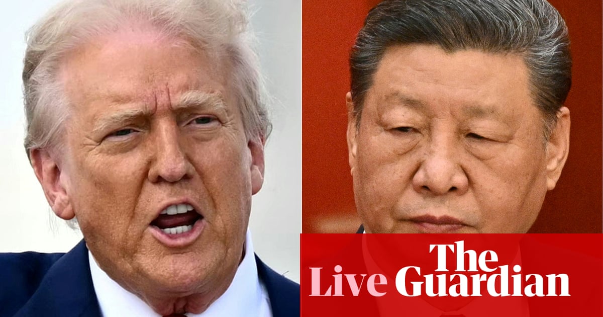 China’s new tariffs on US goods to come into effect as Trump pauses measures for other countries - business live