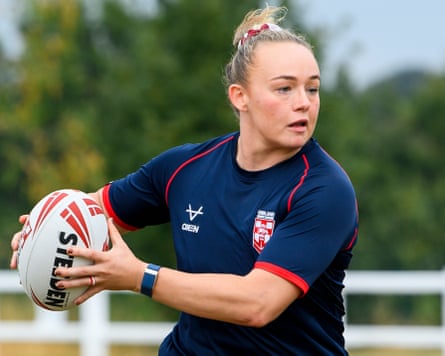 Mary Coleman in England training.