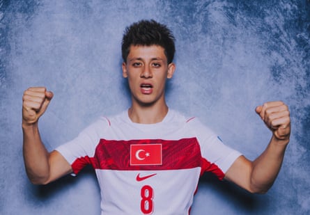 Arda Guler of Turkey poses for a portrait.