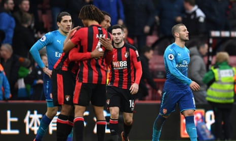 The performance of Jack Wilshere (right) was the only positive in Arsenal’s defeat at Bournemouth.