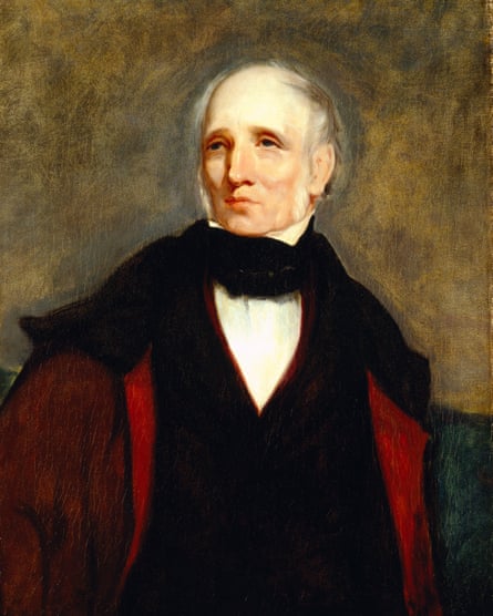 A portrait of William Wordsworth at Wordsworth House in Cockermouth, Cumbria.