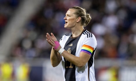 Captain Alexandra Popp of Germany in a friedly against the United States in November.