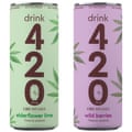 Drink 420 – CBD infused elderflower & lime or wild berry drink