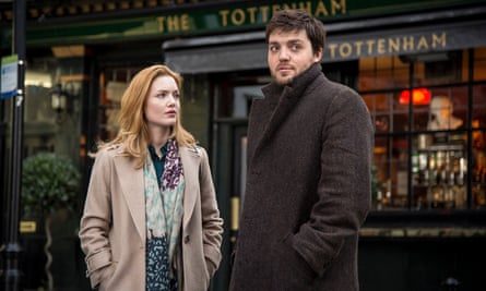 Holliday Grainger as Robin Ellacott and Tom Burke as Cormoran Strike in the TV adaptation of JK Rowling’s series.