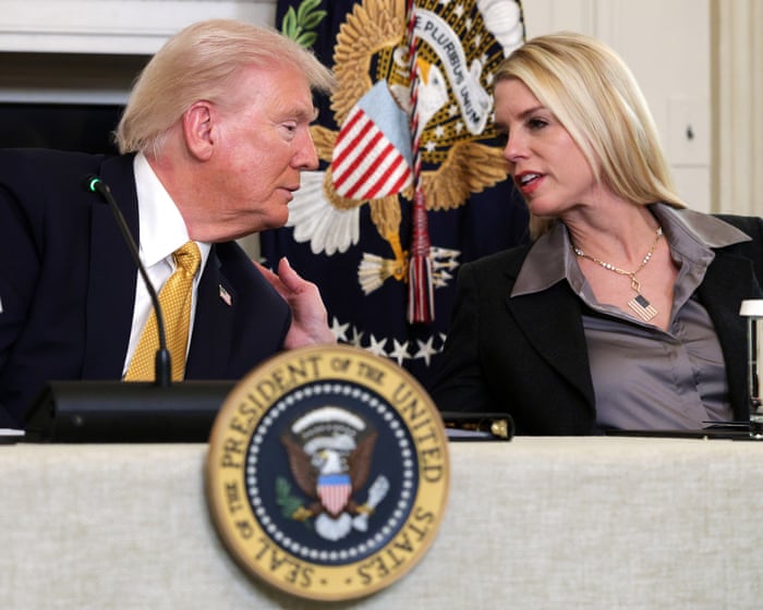 Bondi assigns prosecutor to lead investigation into Trump adversaries over Epstein ties – live updates