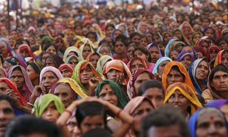 Adavasi women at a rally in 2005 marking 20 years of the resistance movement against the controversial Sardar Sarovar dam project.