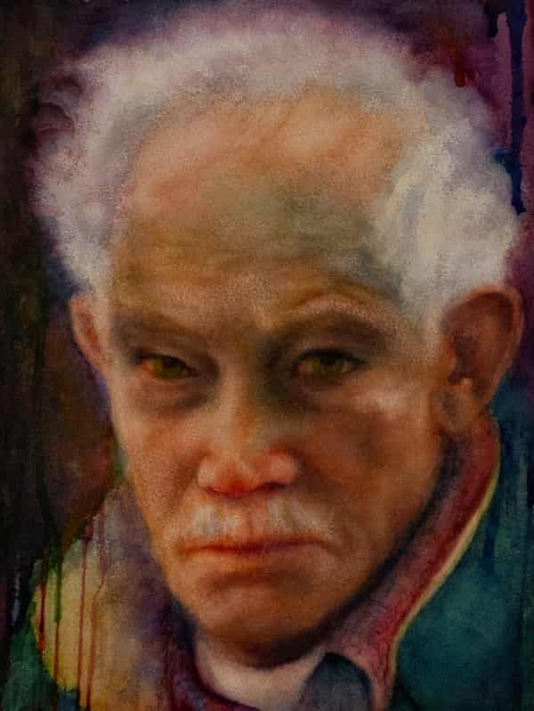 Father by Kim Novak, watercolour.